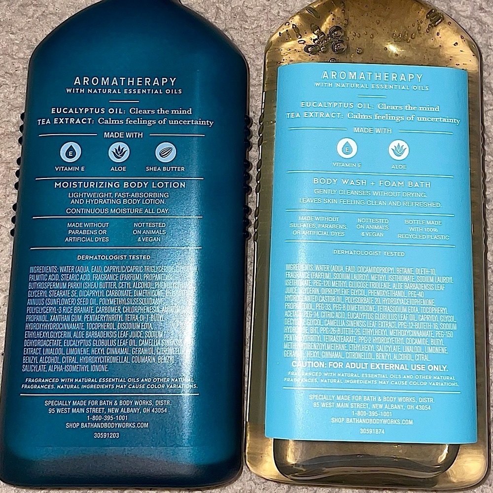 ‼️SOLD‼️ NWT Eucalyptus + Tea Aromatherapy Stress Relief Bundle from Bath & Body - Picture 10 of 13